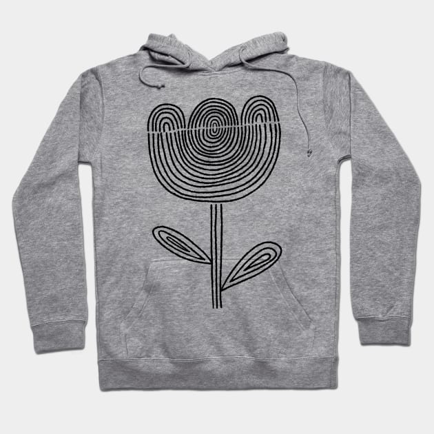 line art flower Hoodie by MatthewTaylorWilson